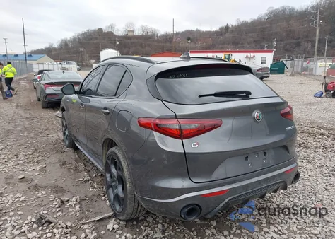 2022 Alfa Romeo Stelvio Veloce Ti Awd from USA, damaged, VIN ZASPAKBN3N7D38112